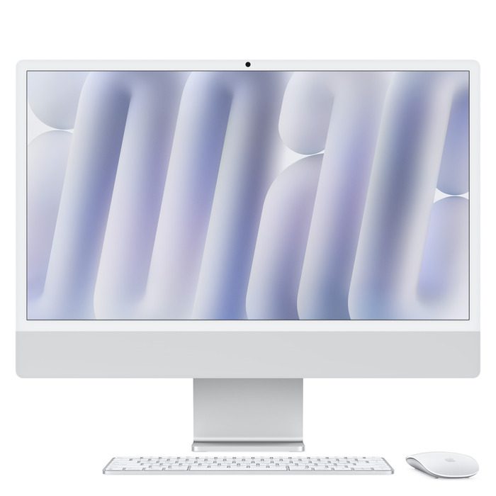 24-inch iMac with Retina 4.5k Display M4 10C CPU 10C GPU 16GB|256GB – Silver(MWUU3B/A)