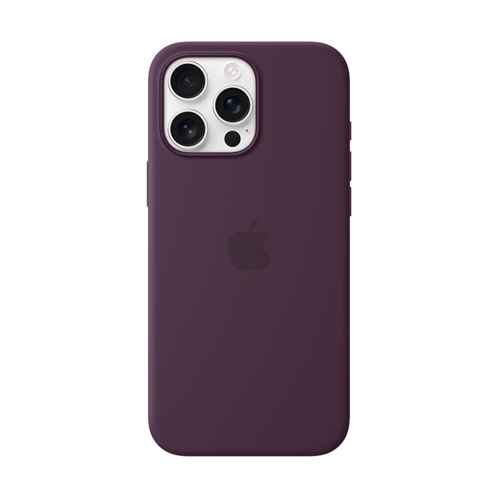 iPhone 16 Pro Max Silicone Case with MagSafe – Plum